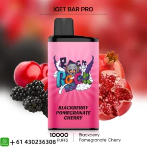 IGET Bar Pro Blackberry Pomegranate Cherry 10000 Puffs
